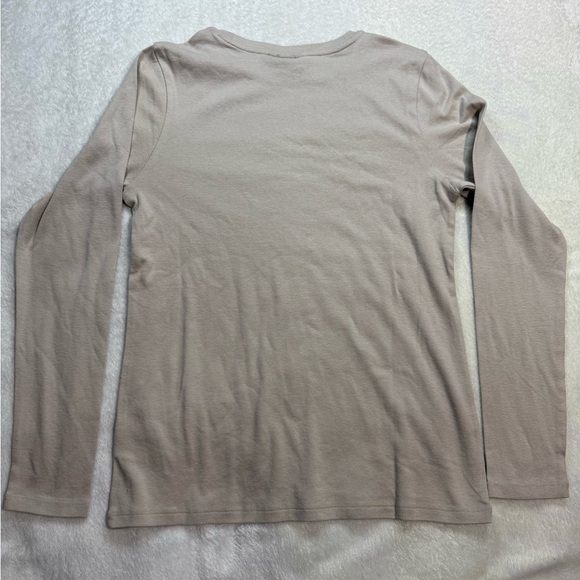 Eddie Bauer Tan Long Sleeve Tee Relaxed Fit - Picture 4 of 5
